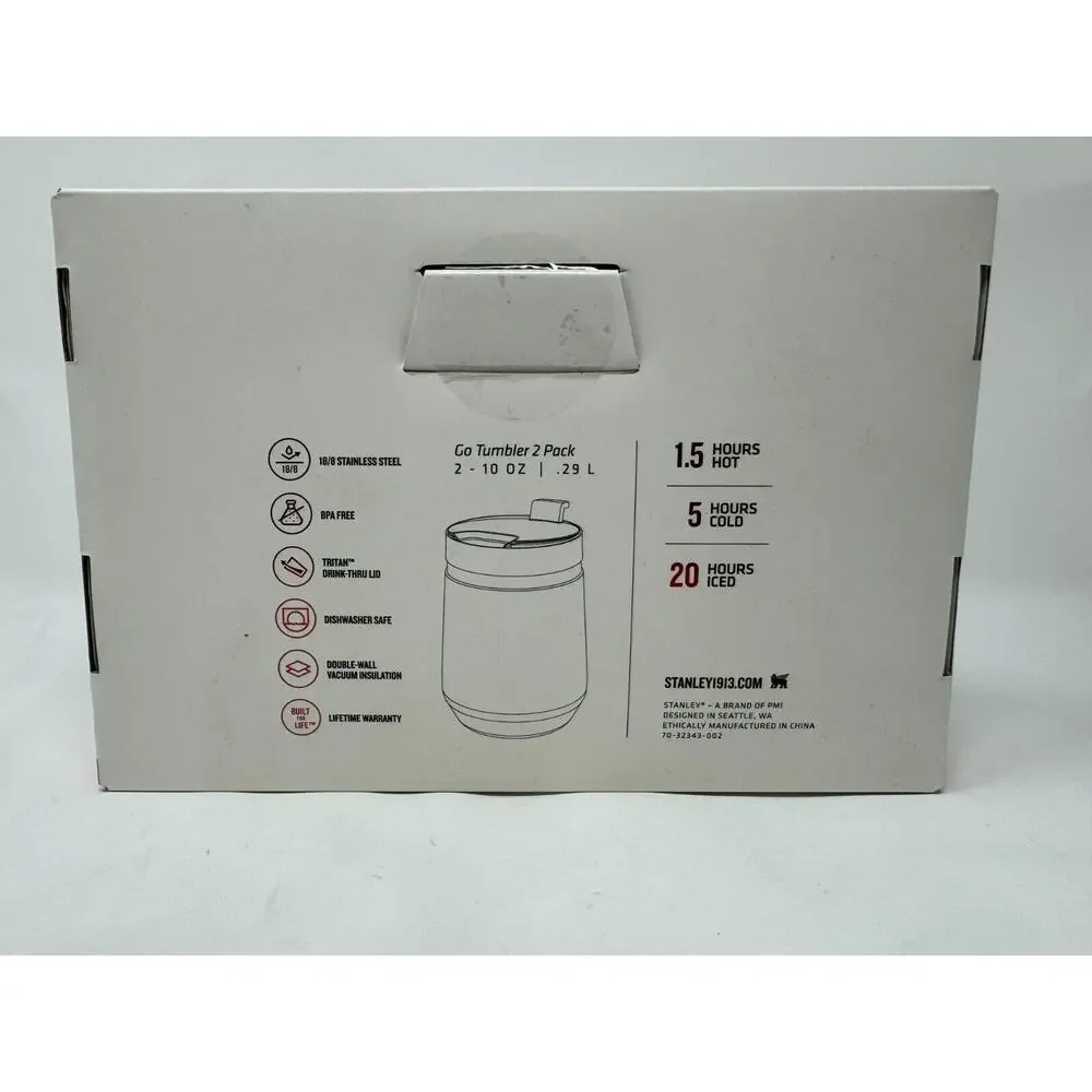 STANLEY The Everyday Go Tumbler 2 Pack Target Red & Valentine Pink 10z IN HAND! - Picture 2 of 2